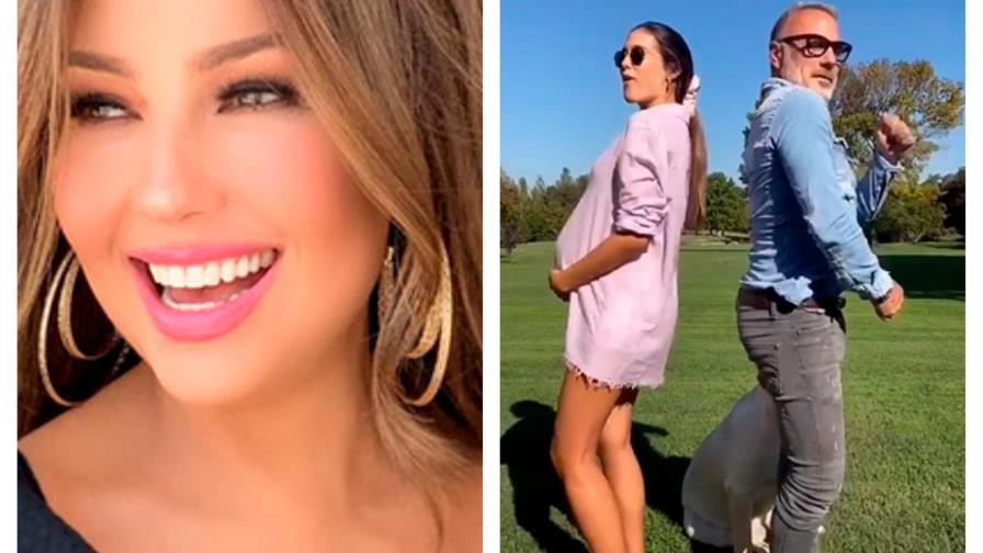 Thalía y Gianluca Vacchi se unen a la fiebre del “Omega challenge”