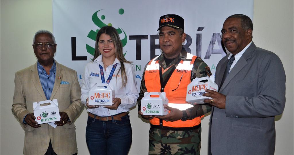 La Lotería realiza donación de botiquines de emergencia