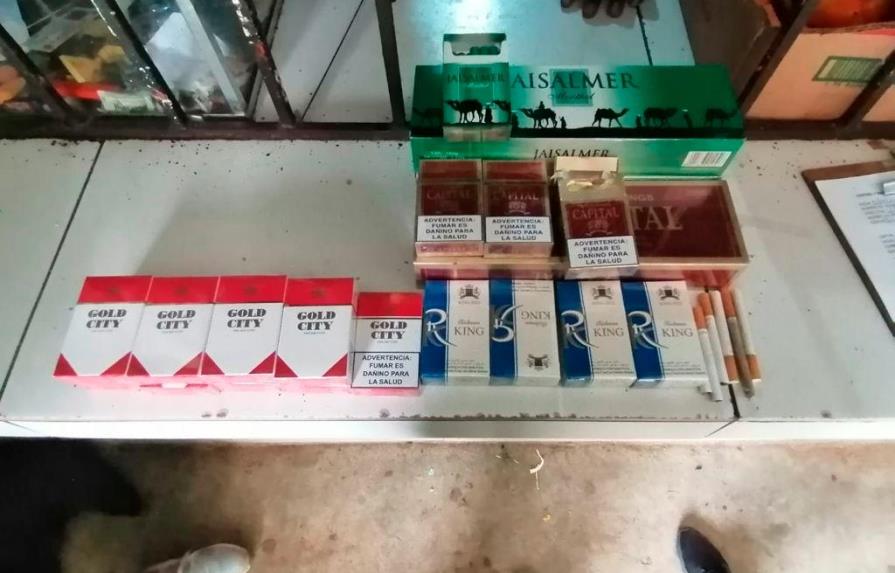 En operativo incautan 2,356 unidades de cigarrillos falsos y contrabandeados