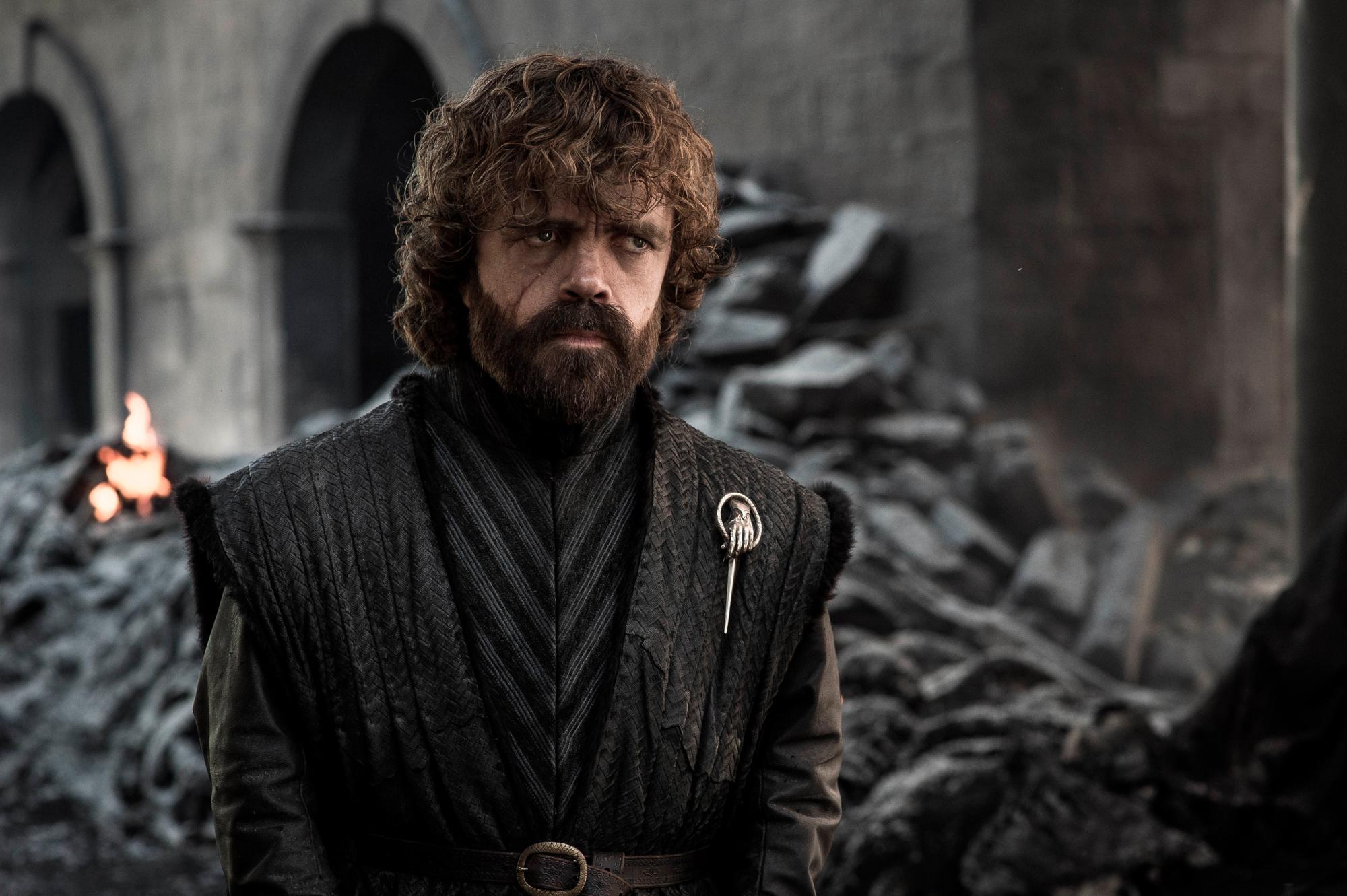 Peter Dinklage en una escena del capítulo final de Game of Thrones.