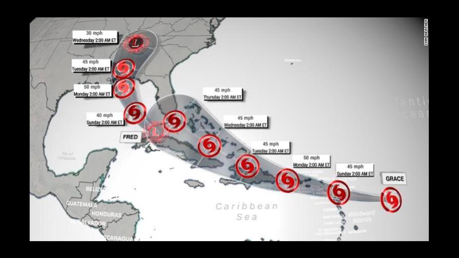 ONAMET hace advertencia relacionada con tormenta Grace