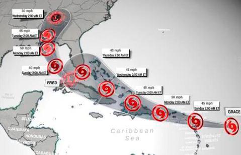 Puertos cerrados en Puerto Rico e Islas Vírgenes por la tormenta Grace