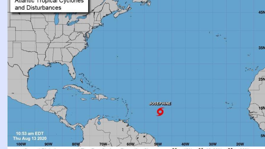 Se formó la tormenta tropical Josephine en el Atlántico Se formó la tormenta tropical Josephine en el Atlántico