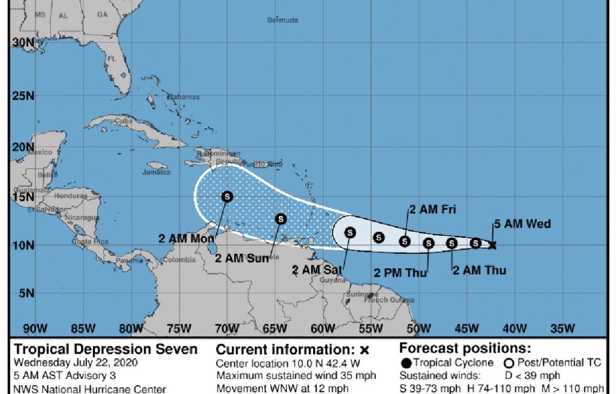 Continúa posibilidad de que tormenta tropical Gonzalo se convierta en huracán 