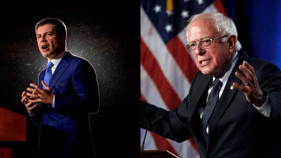 Resultados parciales de los caucus de Iowa: Buttigieg y Sanders en cabeza
