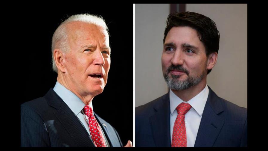 Trudeau y Biden tratarán el comercio bilateral y la lucha contra covid-19
