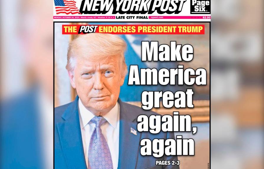 Diario The New York Post anuncia apoyo a candidatura reeleccionista Trump
