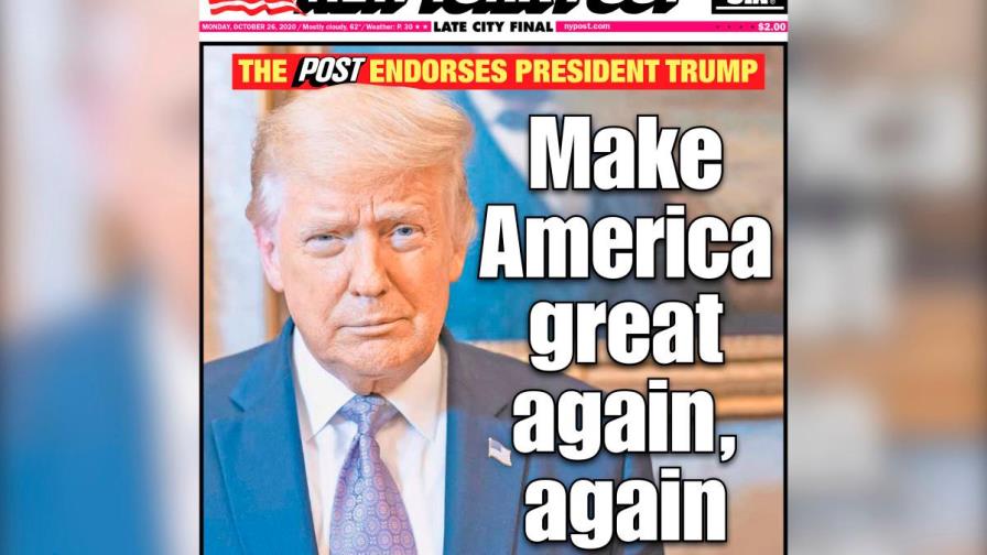 Diario The New York Post anuncia apoyo a candidatura reeleccionista Trump Diario The New York Post anuncia apoyo a candidatura reeleccionista Trump