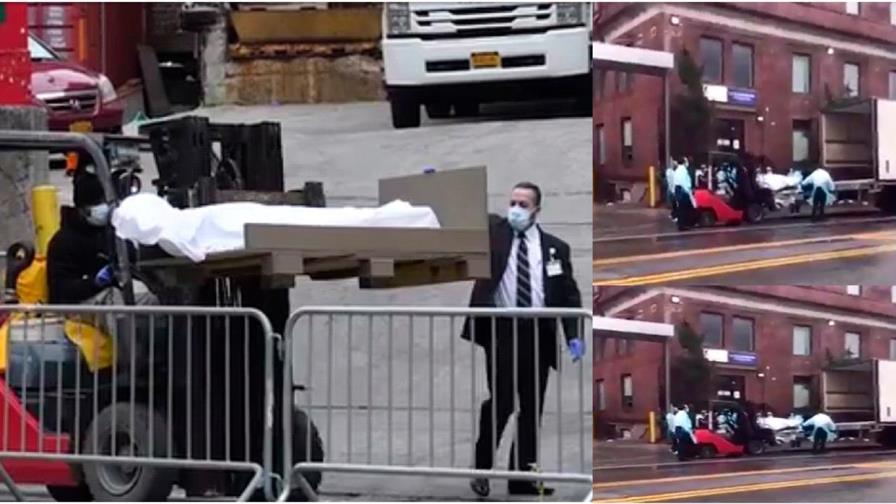 Un hospital en Brooklyn transporta muertos por coronavirus  en montacargas 