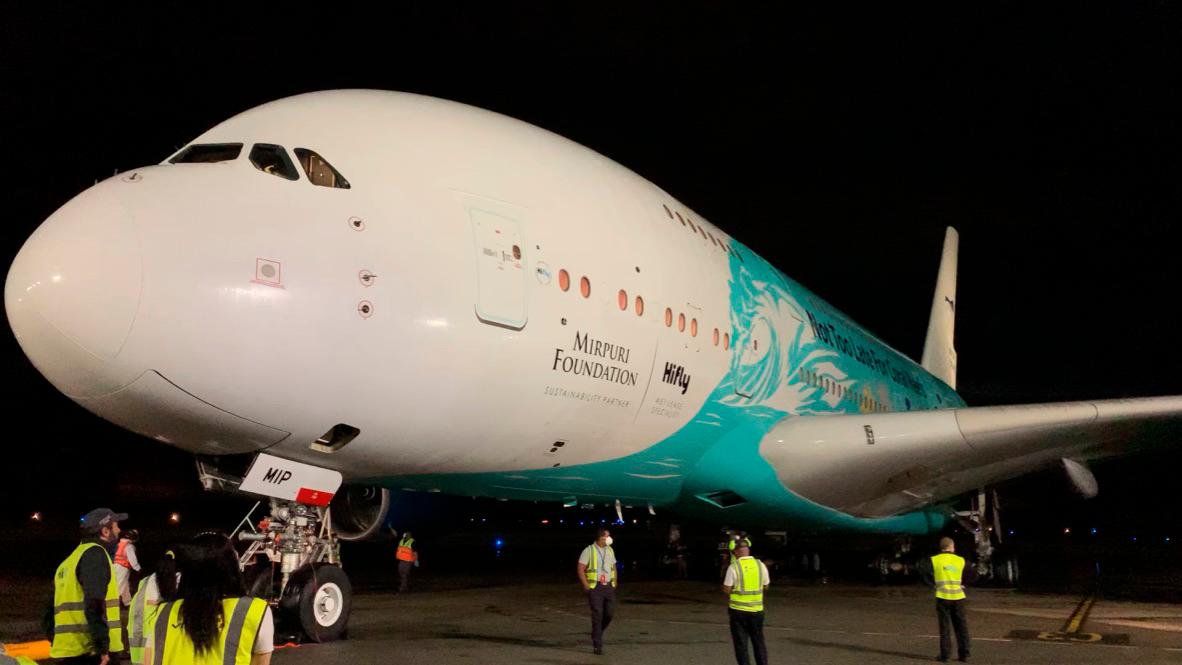 El vuelo llegó en la madrugada del sábado 16 de mayo.