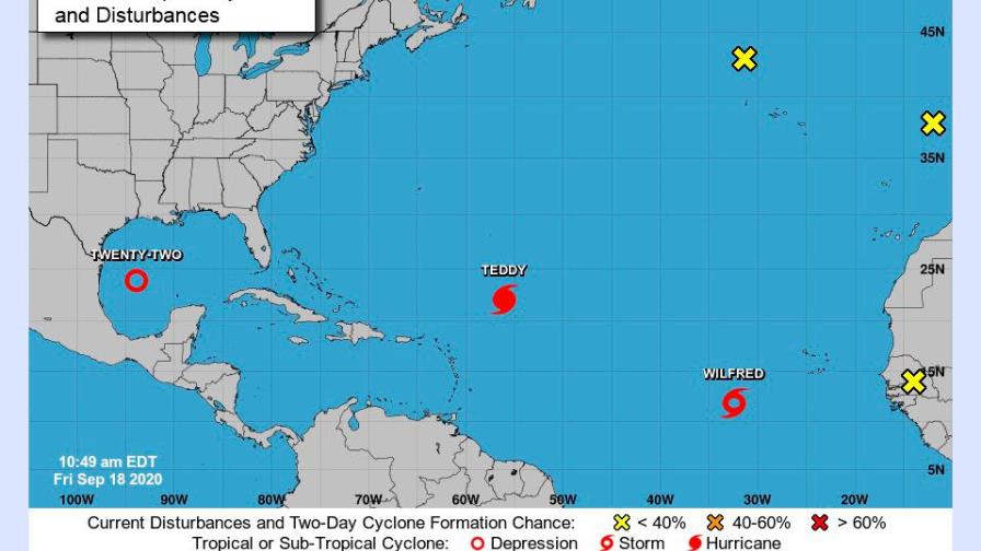 Se forma la tormenta tropical Wilfred tomando el último nombre tradicional del sistema