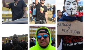 Urbanos se unen a la manifestación frente a la Junta Central Electoral