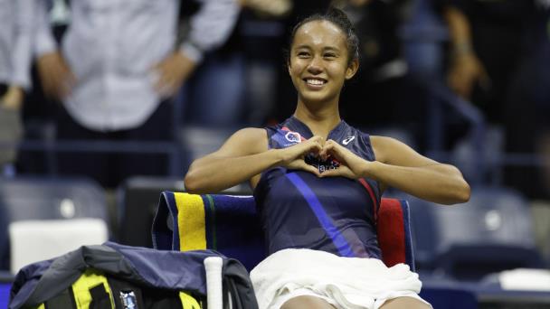 Leylah Fernández, con 19 años, a la final del US Open