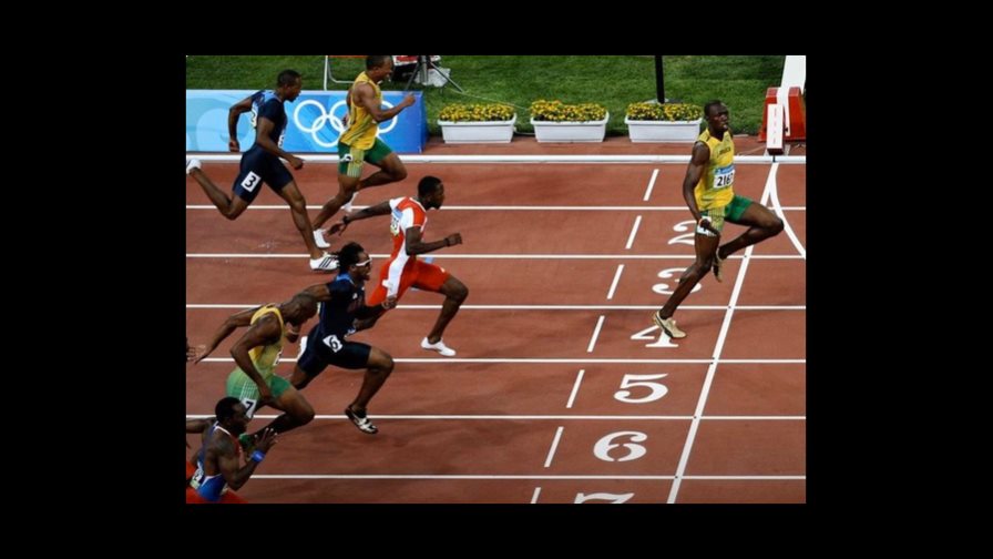 Bolt ilustra el distanciamiento social con foto de su victoria en Pekín 2008