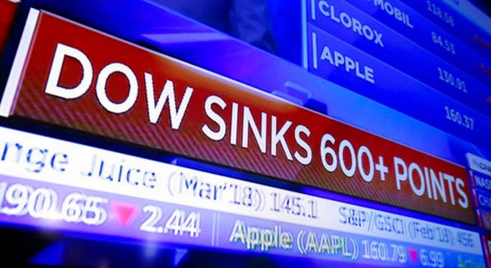 Wall Street cae fuertemente tras día de ganancia