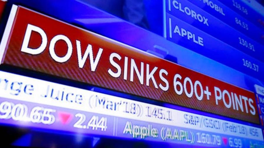 Wall Street cae fuertemente tras día de ganancia