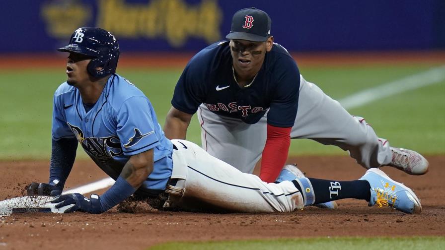 Rays cortan cadena de siete derrotas al vencer 8-2 a Boston
