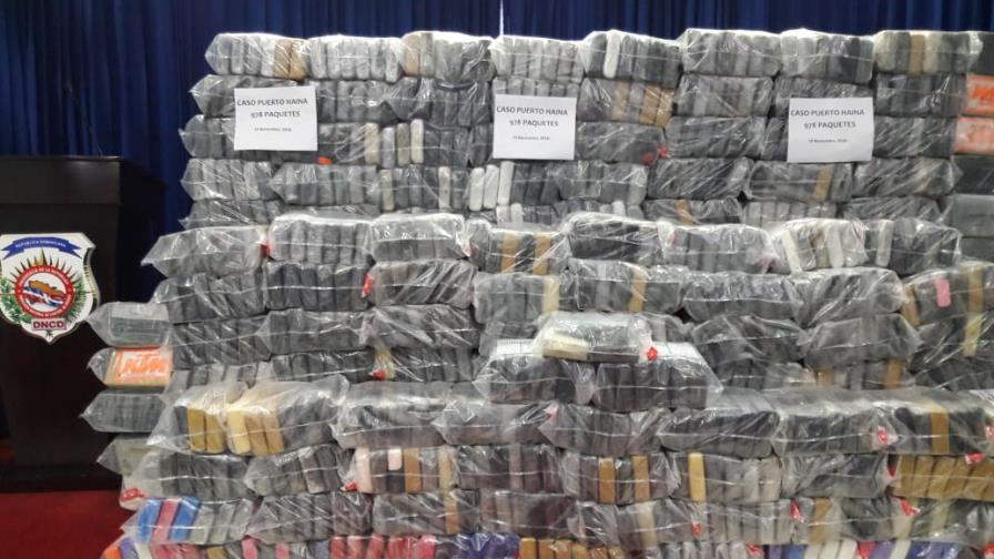 DNCD ocupa 978 paquetes presumiblemente de cocaína en el Puerto de Haina