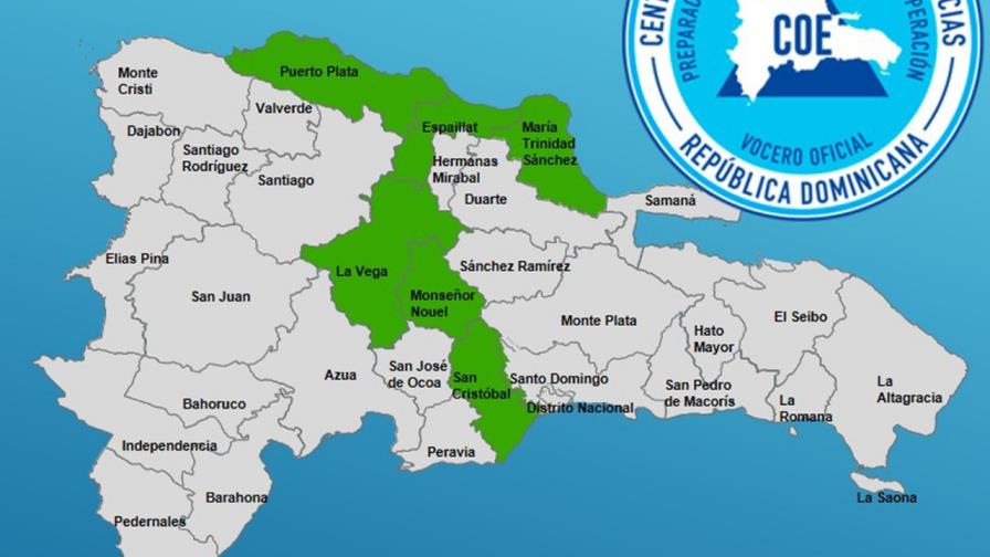 El COE mantiene seis provincias en alerta verde por vaguada 