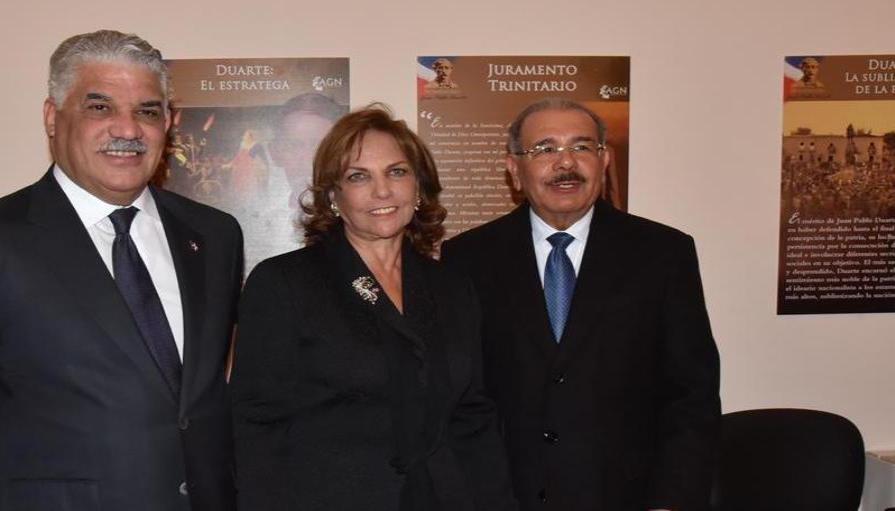 Medina inauguró exposición sobre Duarte en embajada en Italia