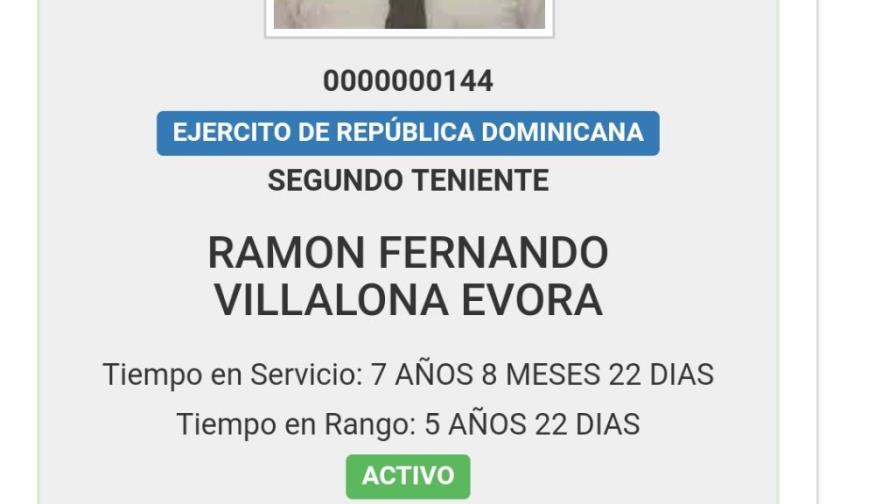 Fernando Villalona fue ascendido a primer teniente del Ejército Nacional Fernando Villalona fue ascendido a primer teniente del Ejército Nacional