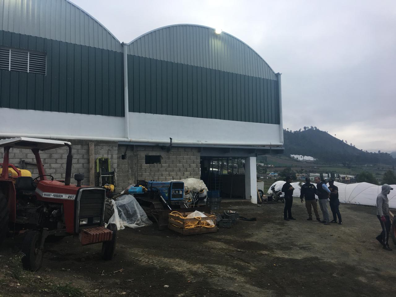 Vista de invernadero atribuido al grupo. 