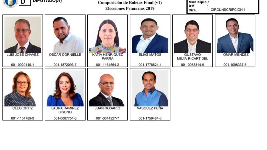 35 precandidatos a diputados del PLD y PRM  se disputan circunscripción uno del Distrito Nacional 