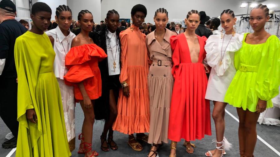 Las nueve dominicanas en el desfile de Primavera 2020 de Valentino