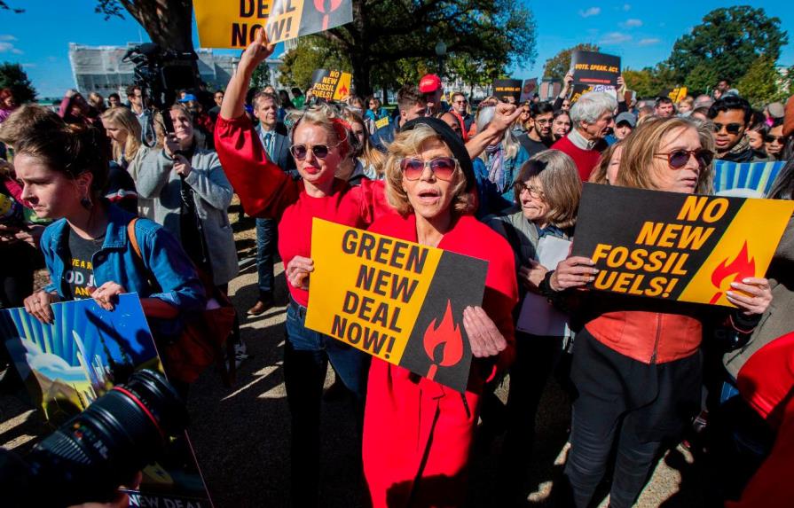 Jane Fonda, detenida por segunda vez durante protesta contra crisis climática