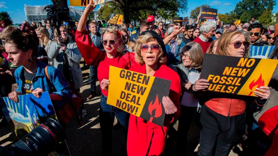 Jane Fonda, detenida por segunda vez durante protesta contra crisis climática