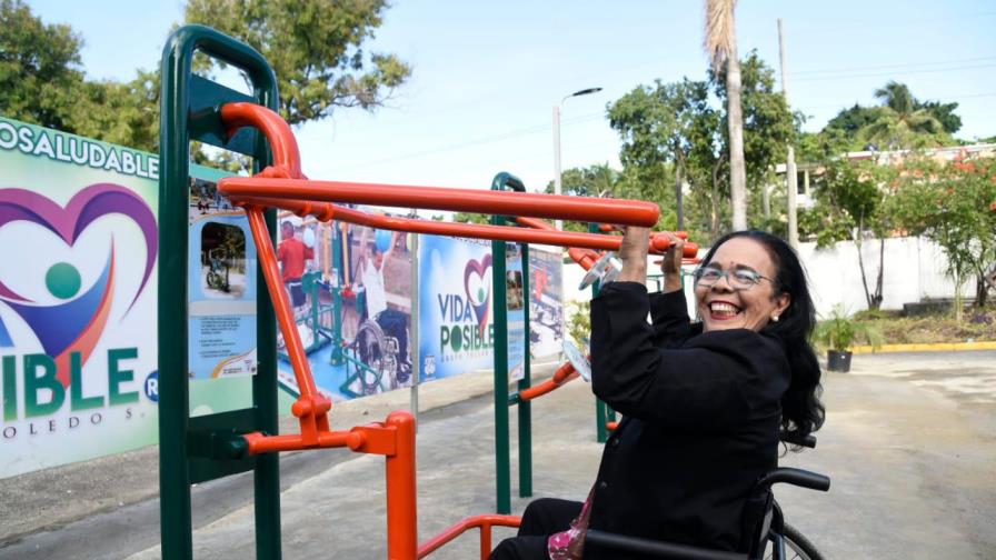 Video | Inauguran parque biosaludable para personas con discapacidad en SDO
