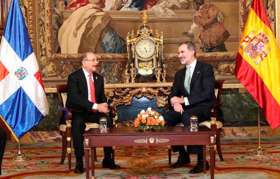 La reunión entre el presidente Danilo Medina y el rey de España Felipe VI
