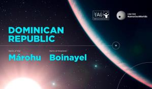 Rep&uacute;blica Dominicana nombra una estrella y su exoplaneta