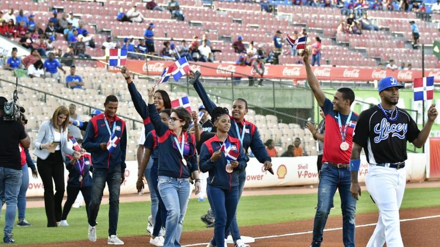 Licey rindió homenaje a los medallistas de Lima 2019