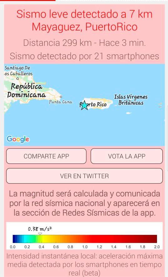 Otro sismo azota Puerto Rico 