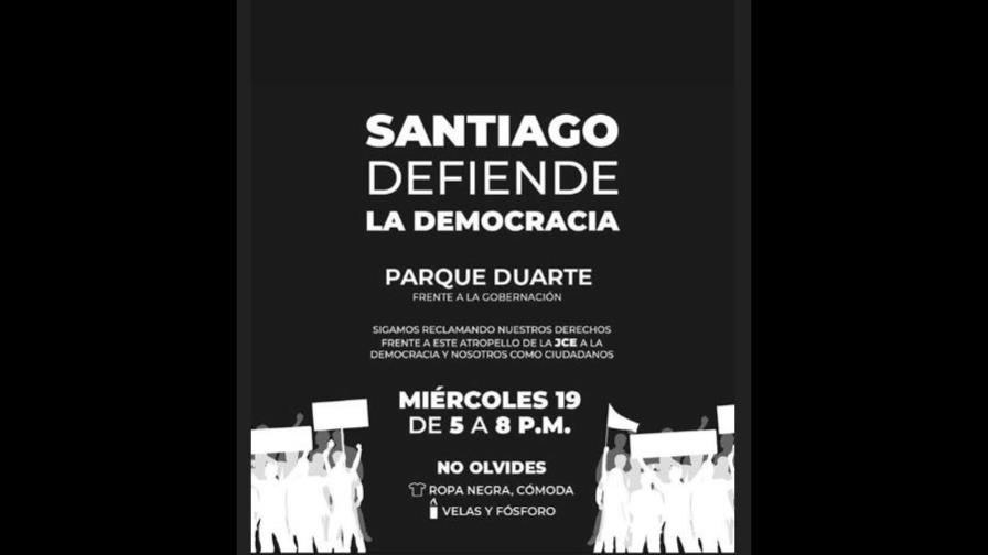 Alcaldía de Santiago “convocó” protesta contra la Junta Central Electoral