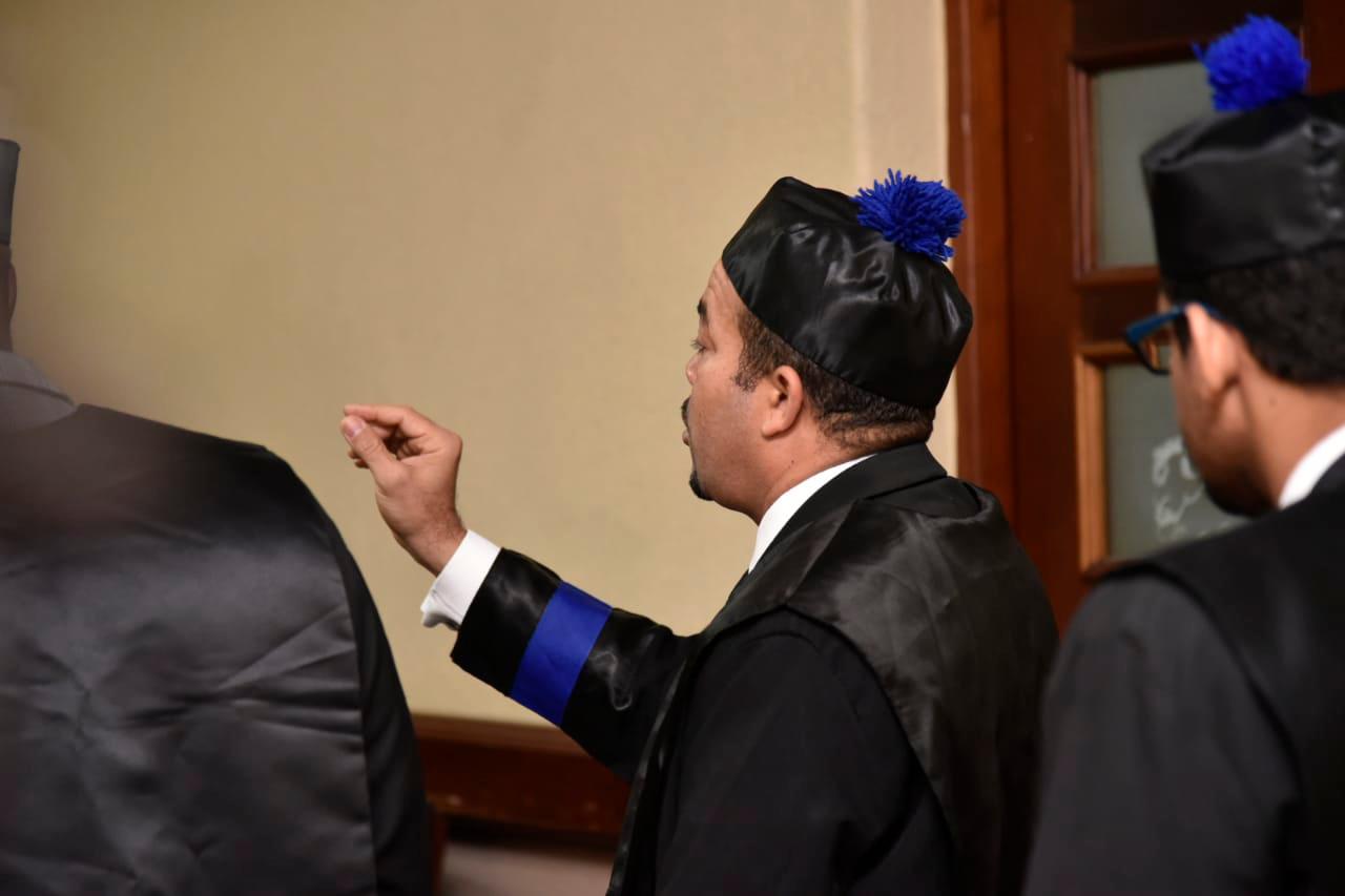 Milciades Guzmán, representante del Ministerio Público en la audiencia de la Novena Sala.