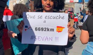 VIDEO | Dominicanos en Madrid protestan contra la Junta Central Electoral 