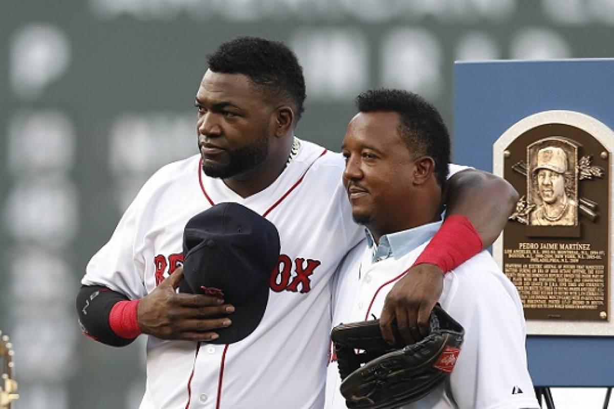 Pedro Martínez y David Ortiz, los posibles gerentes del equipo dominicano que participará en el Clásico Mundial de Béisbol. (Fuente externa)