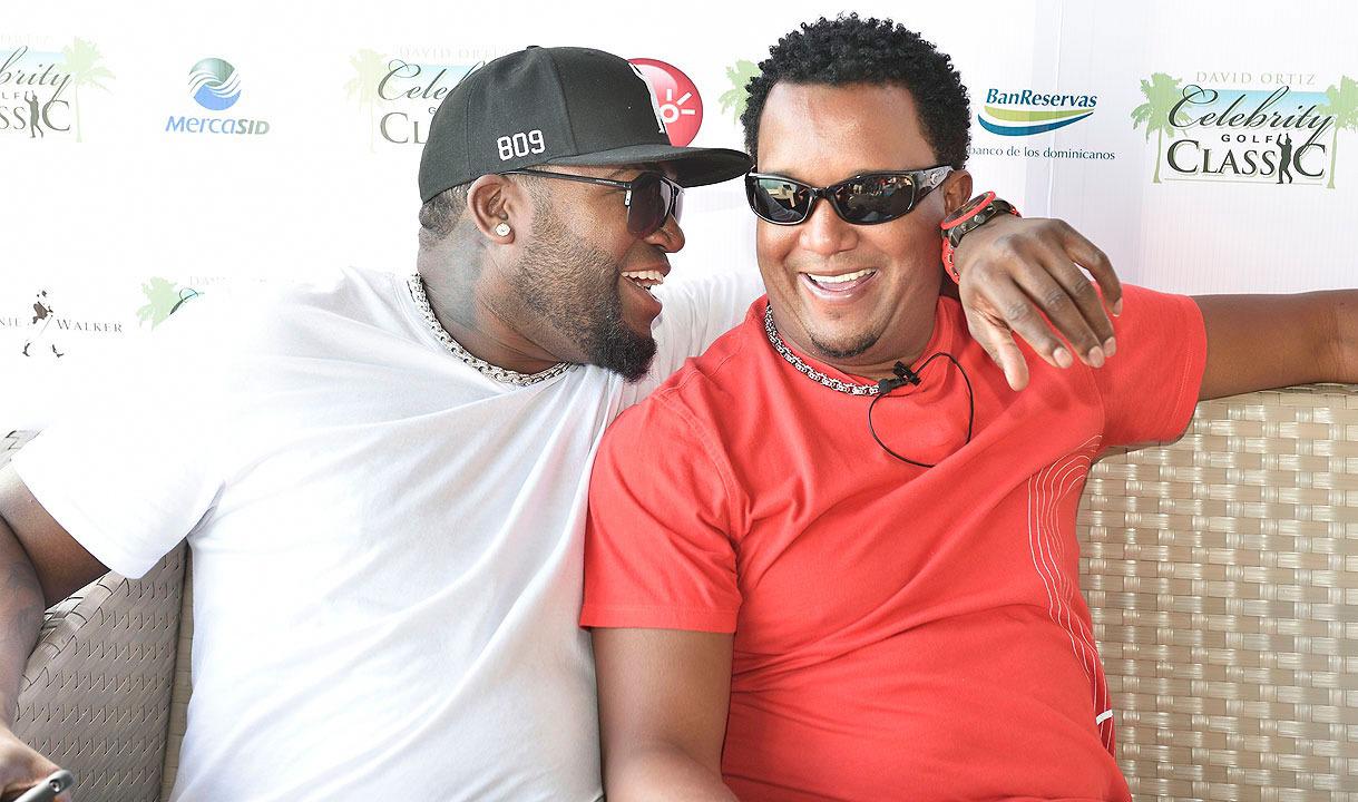 Pedro Martínez y David Ortiz, los posibles gerentes del equipo dominicano que participará en el Clásico Mundial de Béisbol. (DL/Archivo)
