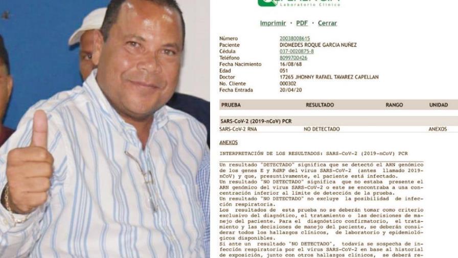 Alcalde electo de Puerto Plata supera el coronavirus Alcalde electo de Puerto Plata supera el coronavirus
