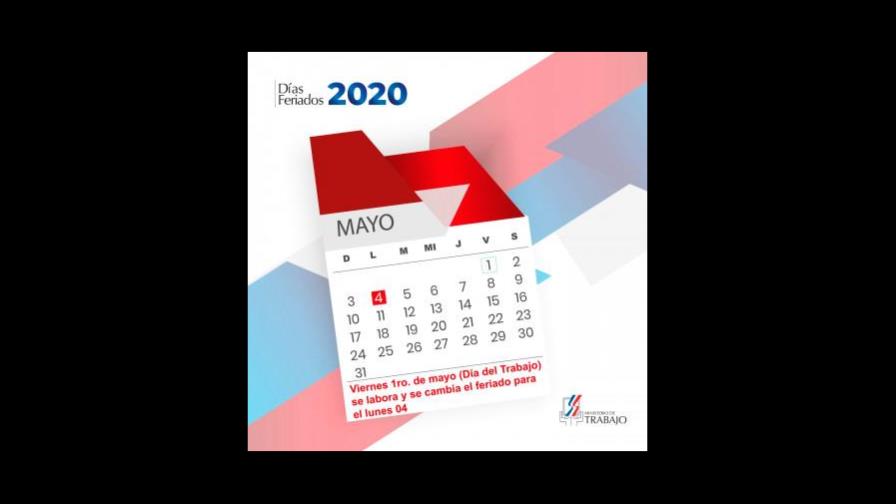 El lunes 4 de mayo es feriado 