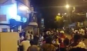 Video | Decenas de personas del sector Villas Agrícolas violentan toque de queda