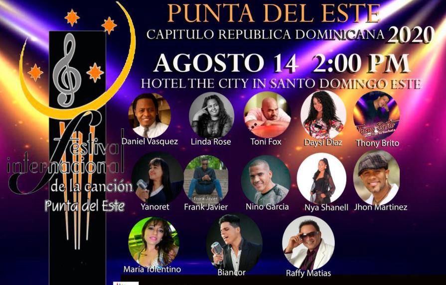 Festival internacional de la canción Punta del Este, primer evento que se realiza de forma presencial en RD