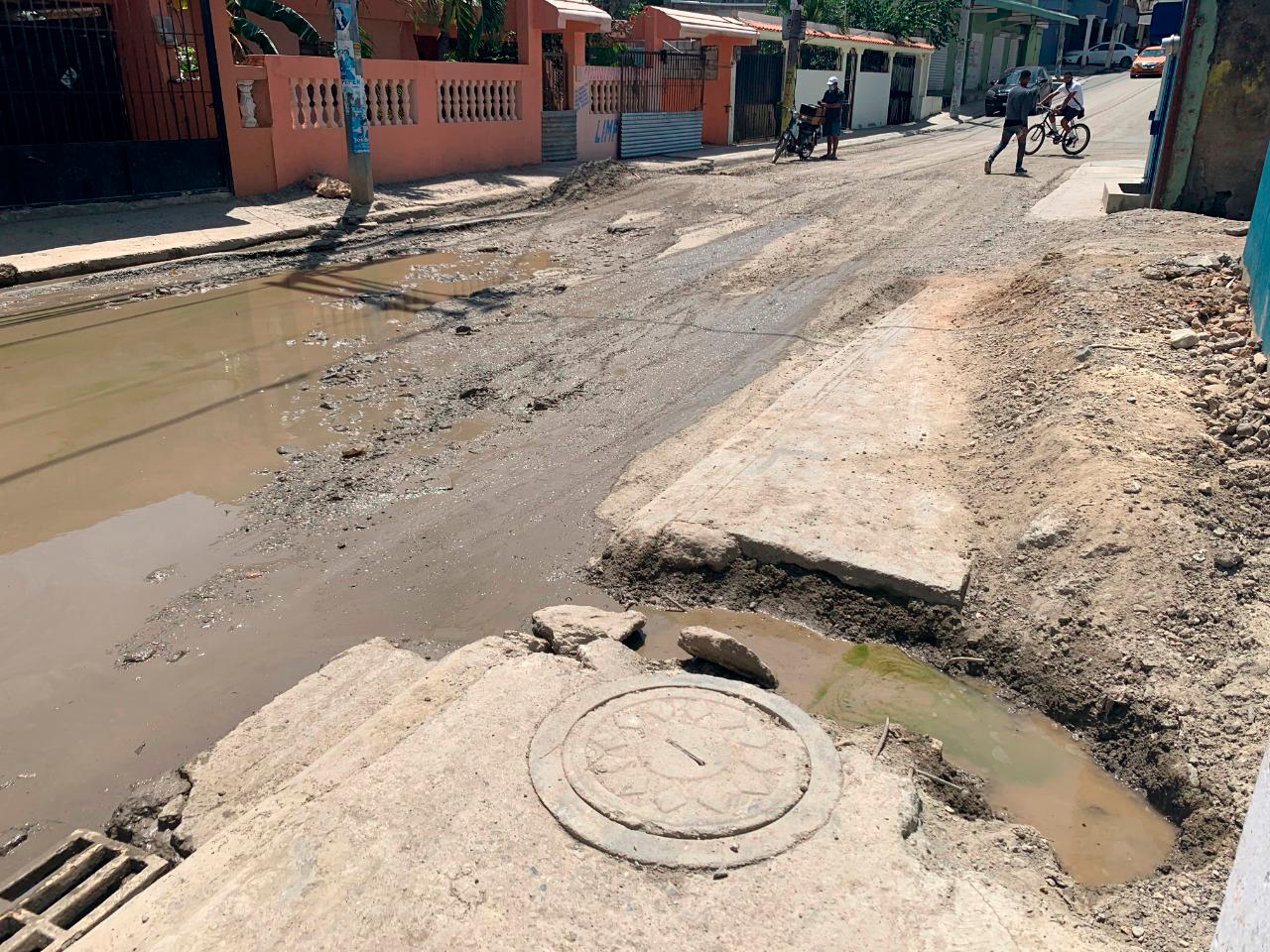 Las calles están intransitables.