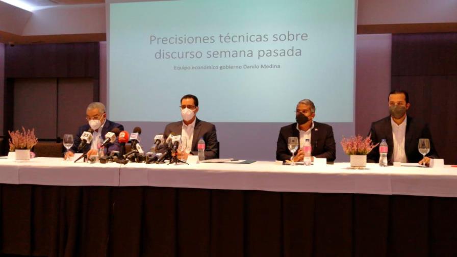 Rueda de prensa del equipo técnico del expresidente Danilo Medina