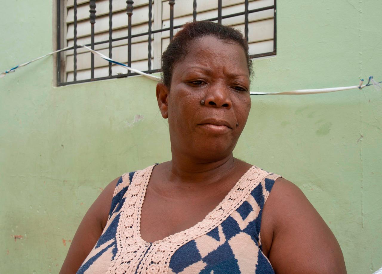 Antonia Francois, residente del Batey Bienvenido.