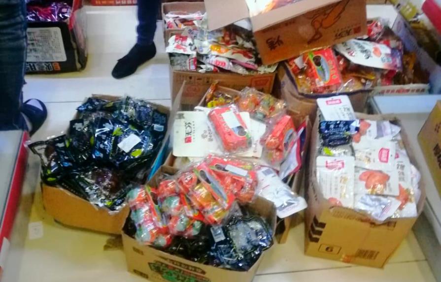 Autoridades decomisan productos cárnicos en el Barrio Chino