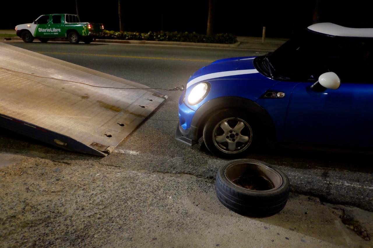 Uno de los vehículos afectados.