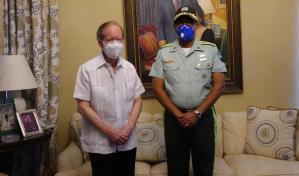 Director de la Digesett visita al empresario Pepín Corripio